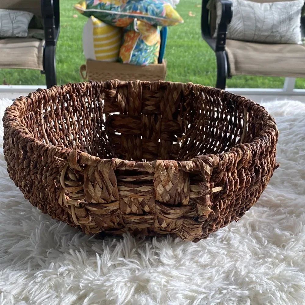 World Market Wicker Weaved Basket